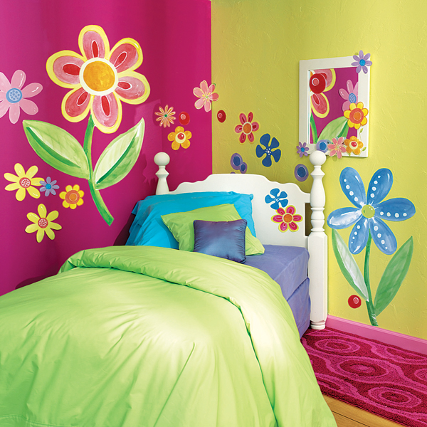 Floral paint wall art