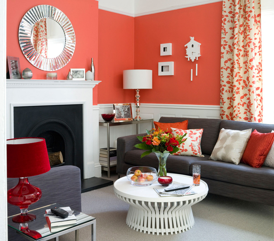Red Living Room decoration