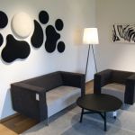 Living room sound proof wall decoration