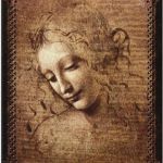 Female Head Tapestry Framed Art