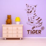 Tiger wall art for kids room