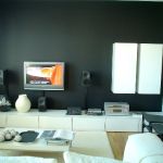 Two tone Living Room wall decoration