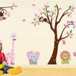 Jungle animals wall decal