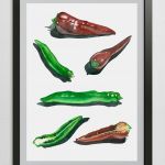 Vegetable Art Print Kitchen Wall Decor