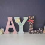 Garden Themed Letters wall art