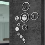 Mirror effect wall clock