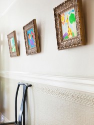 Kids artwork wall decoration