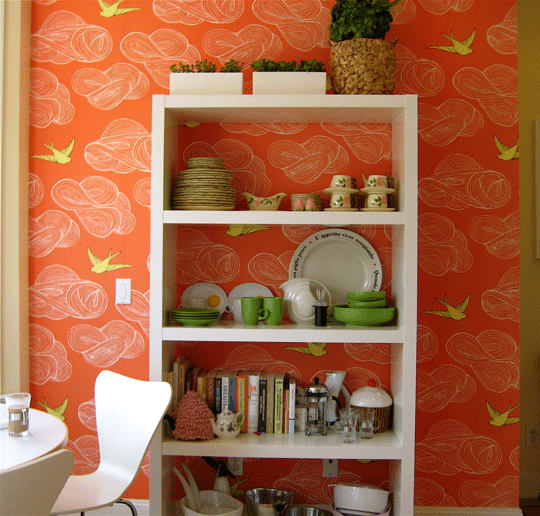 Kitchen shelf wall decoration