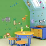 Zoo wall decoration for kids room