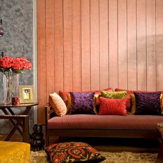 wooden wall decoration living room