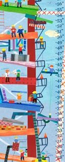 Growth chart wall art