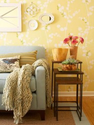 Living room wallpaper decoration