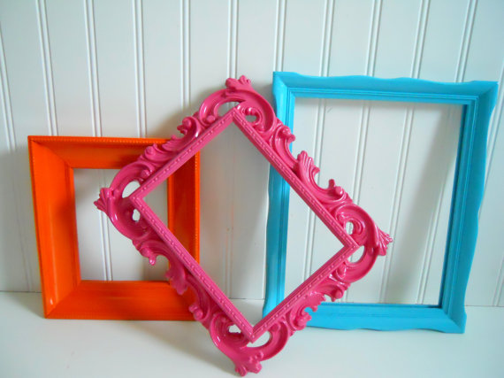 Painted Frame Collage wall decoration