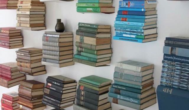 Wall Decoration with books