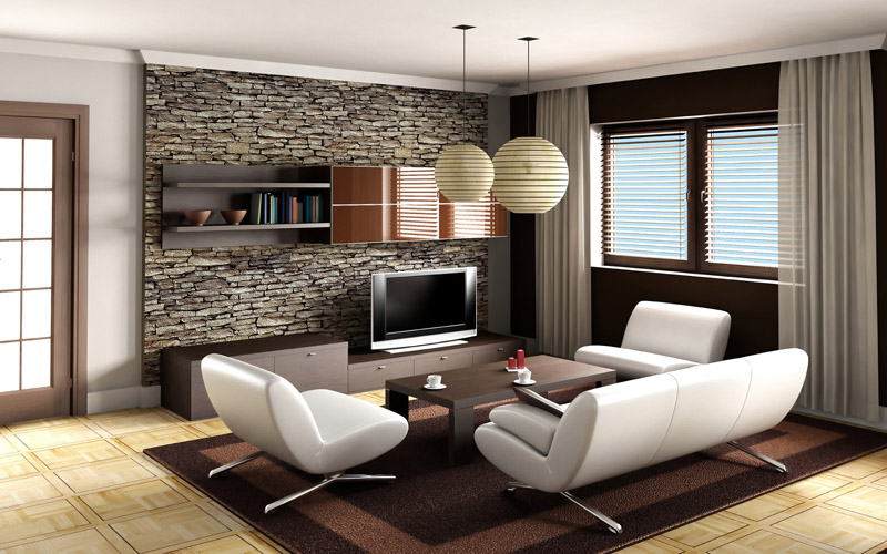 Modern Luxury living room wall decoration