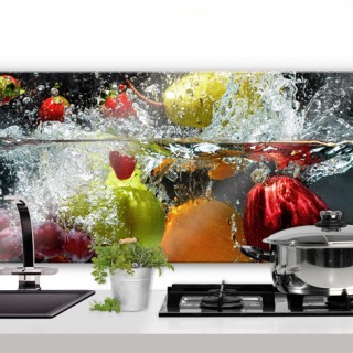 Refreshing Fruit - Panorama - Kitchen Splashback