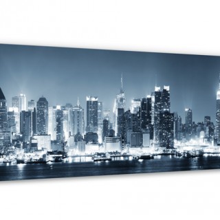 New York at Night 1 Panorama Canvas print
