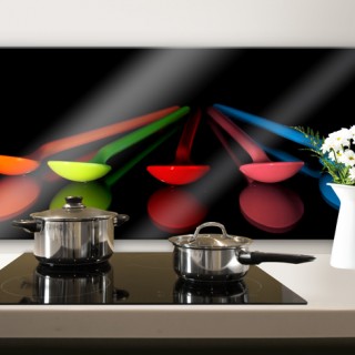 Colourful Spoons - Panorama - Kitchen Splashback