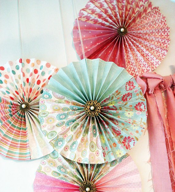 Fanned Paper Wall Decoration - Wall Decoration Pictures Wall Decoration